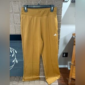 Adidas Ladies Golden Yellow Joggers with pockets